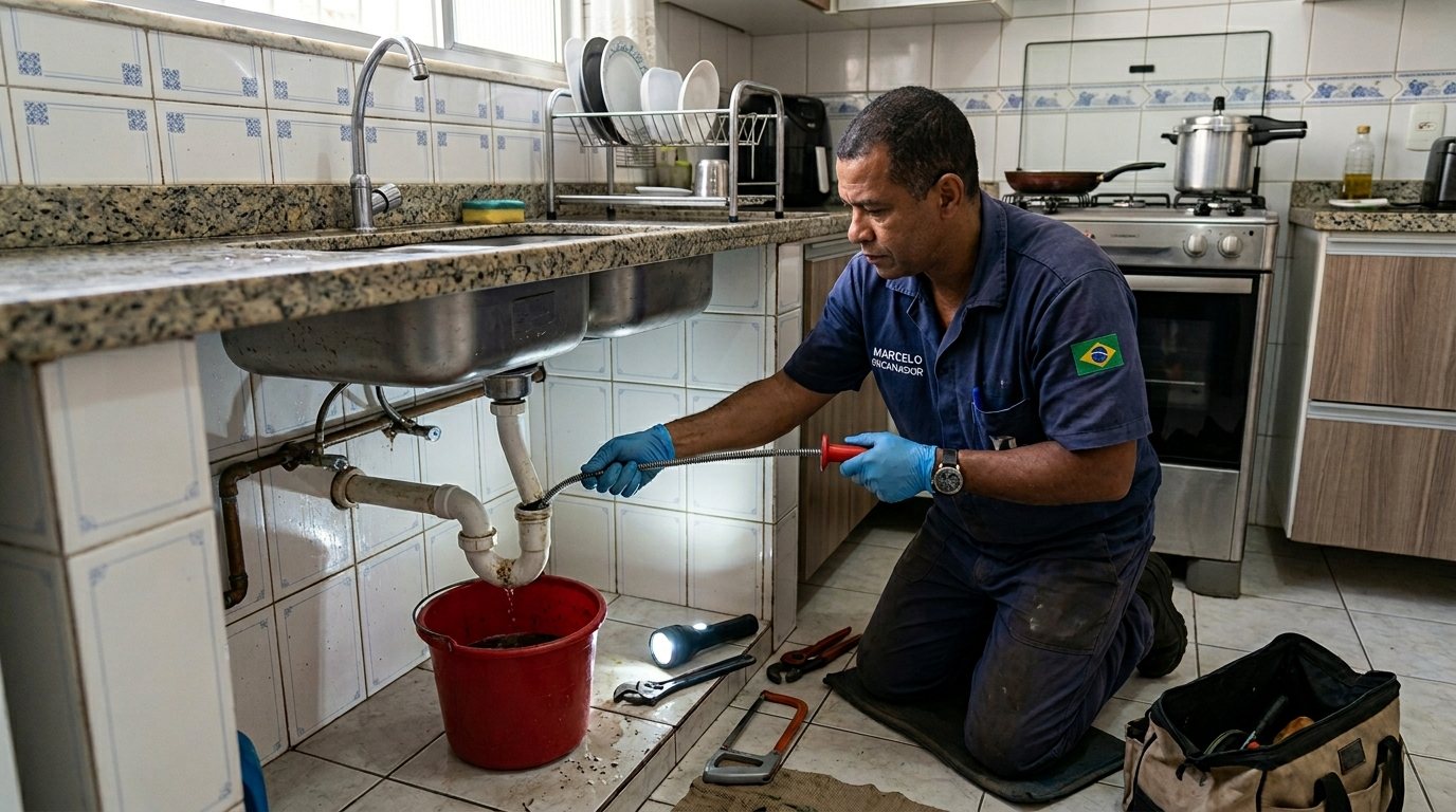 Ligação da Pia da Cozinha em São Bernardo do Campo‑SP